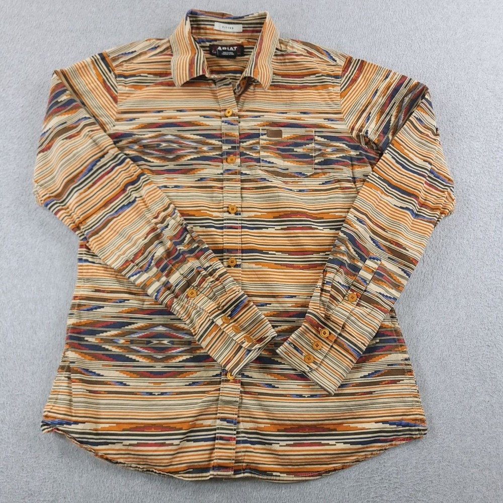 Ariat Top Womens Small Slim Fit Chimayo Collection Southwestern Centinela Shirt